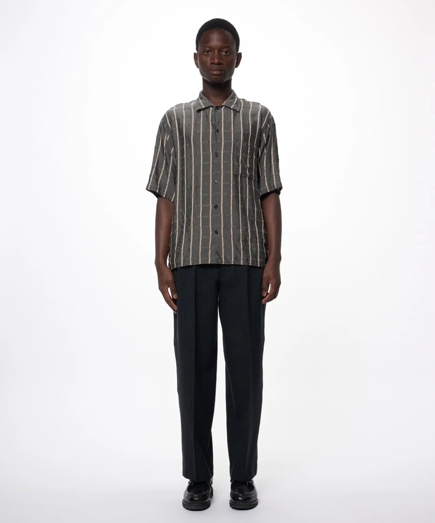 SINGLE PLEAT WIDE TROUSERS MARKAWARE/marka