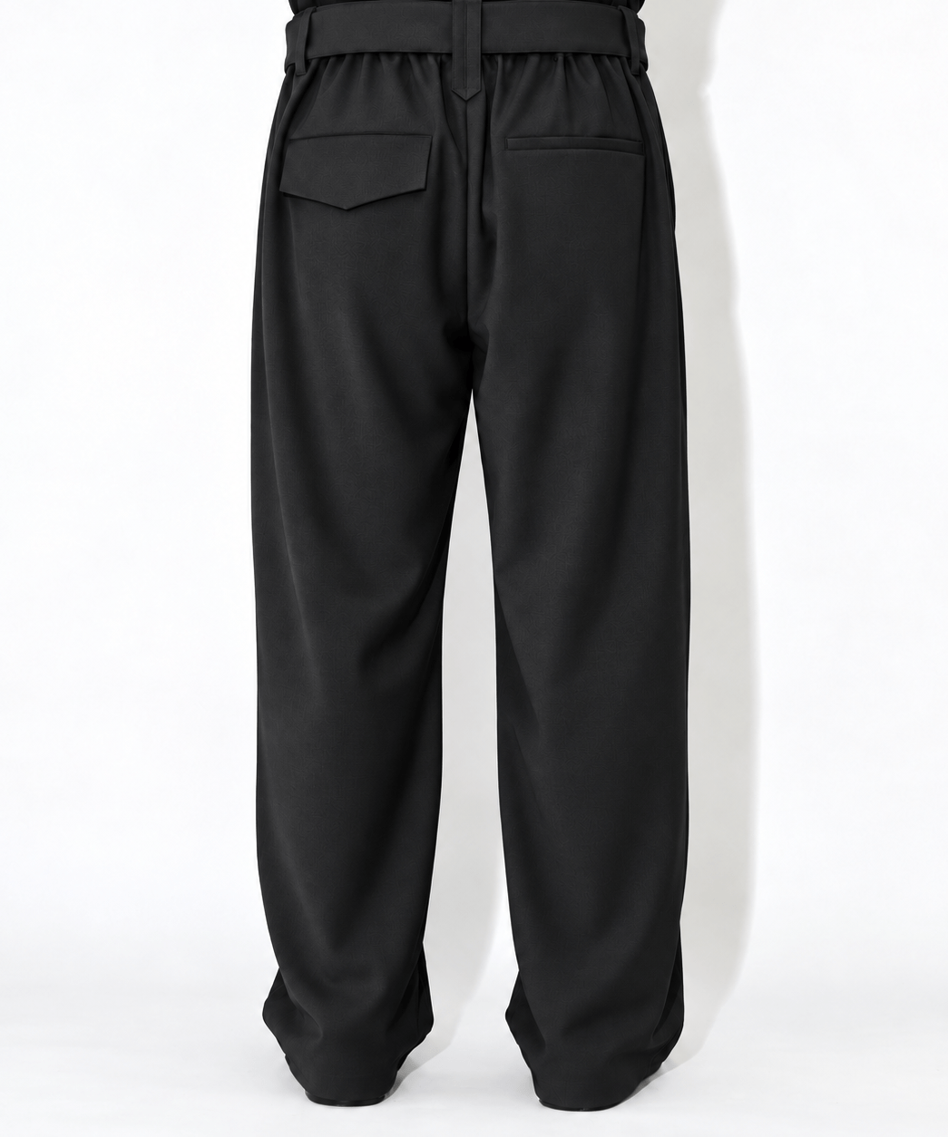 別注 Dry Gabardine Wide Pant with Long Belt CULLNI