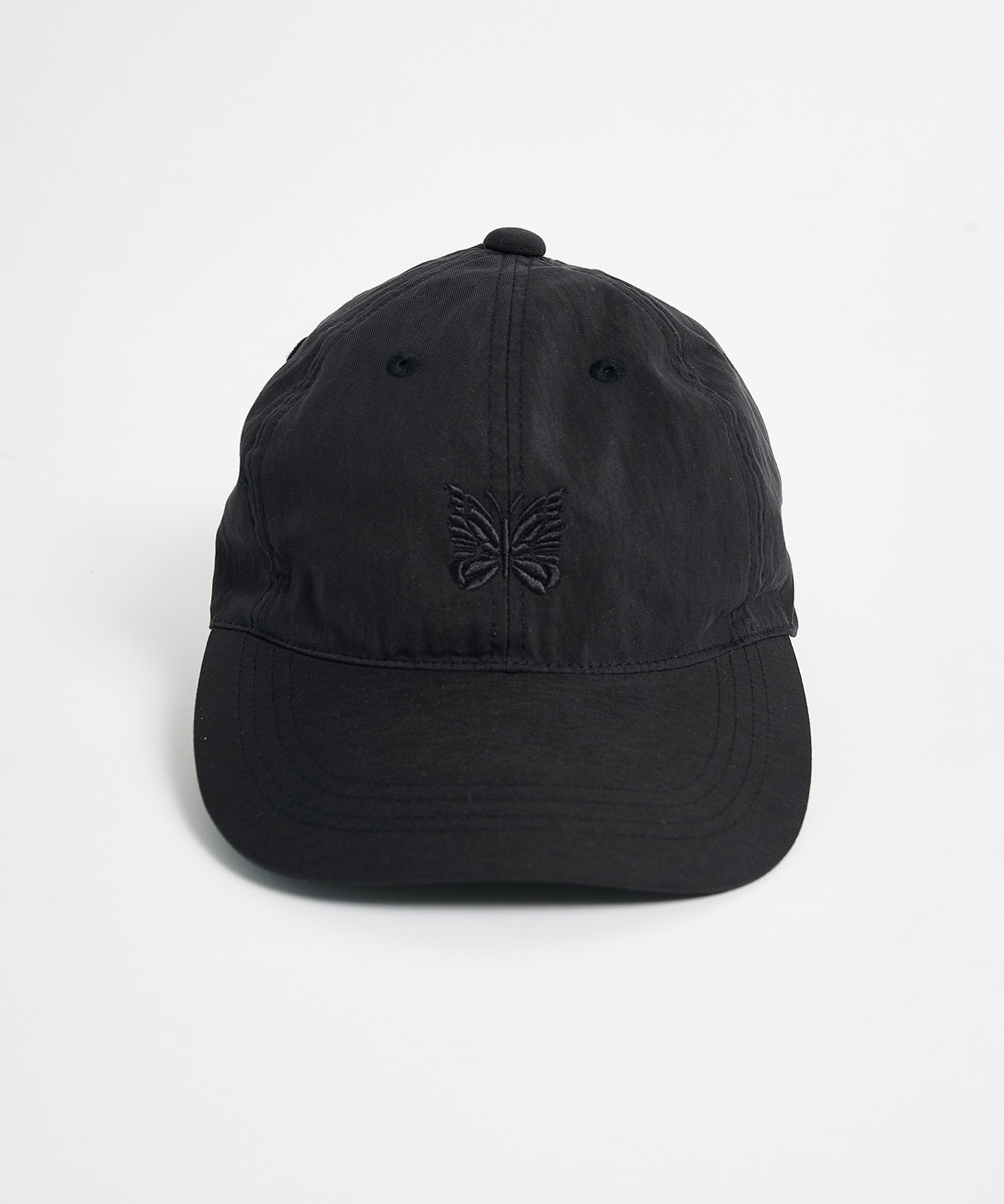 別注 Nylon Cap - Papillon Embroidery BLACK NEEDLES