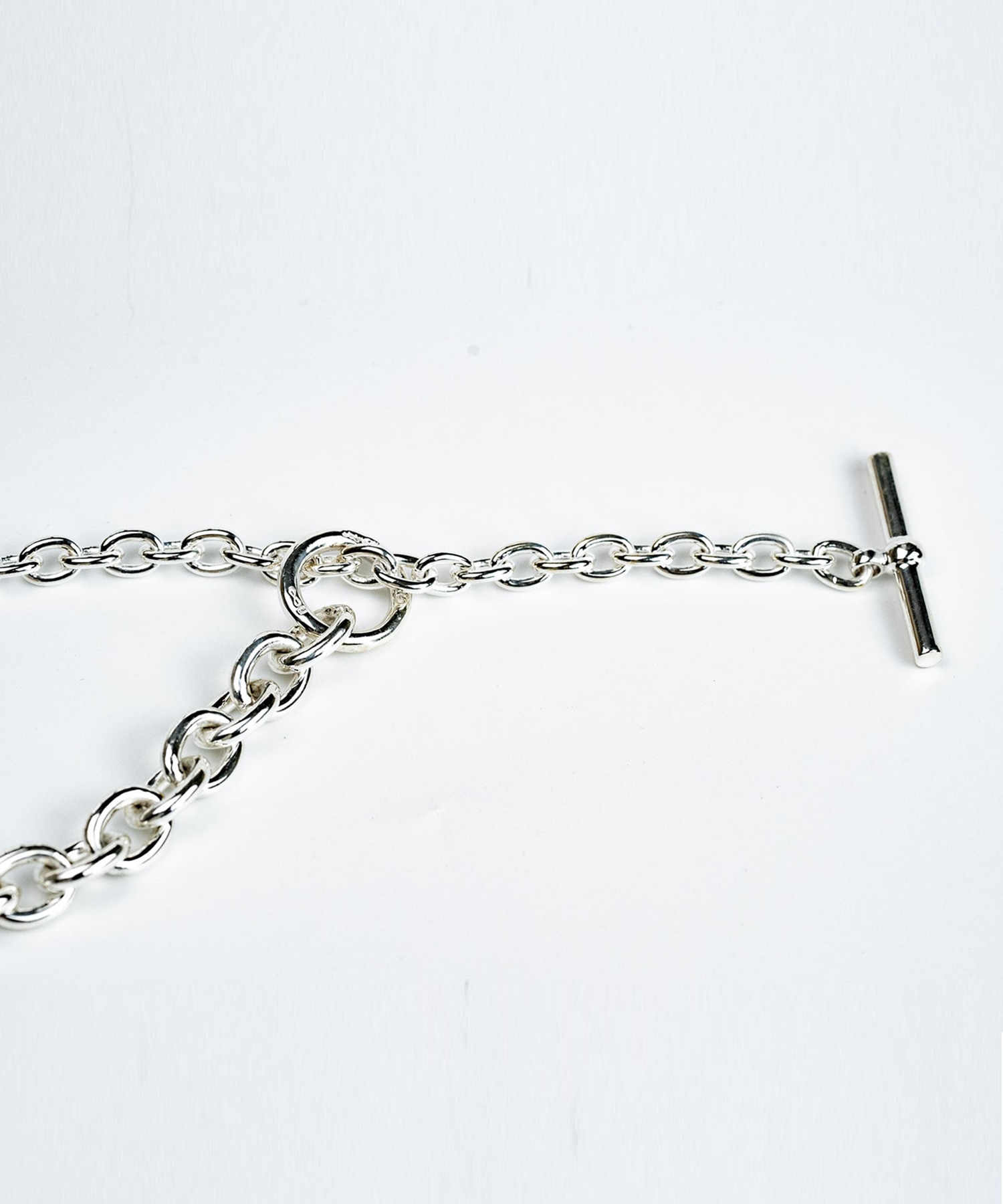 C-028 Hook connect necklace gradually 45cm WAKAN SILVER SMITH