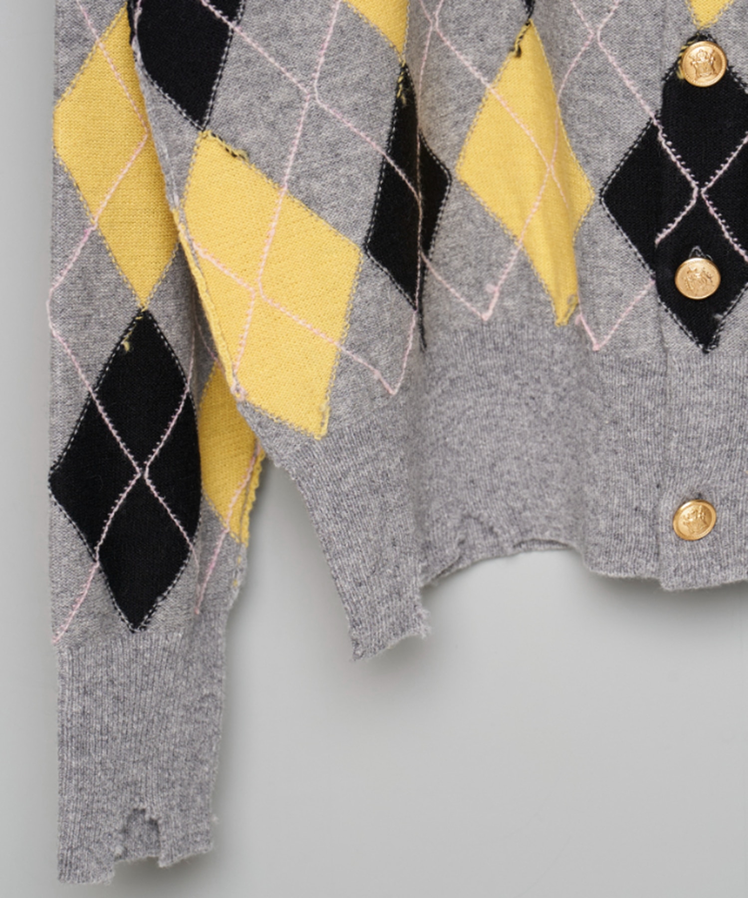 DIAMOND SCRAPED CARDIGAN MASU