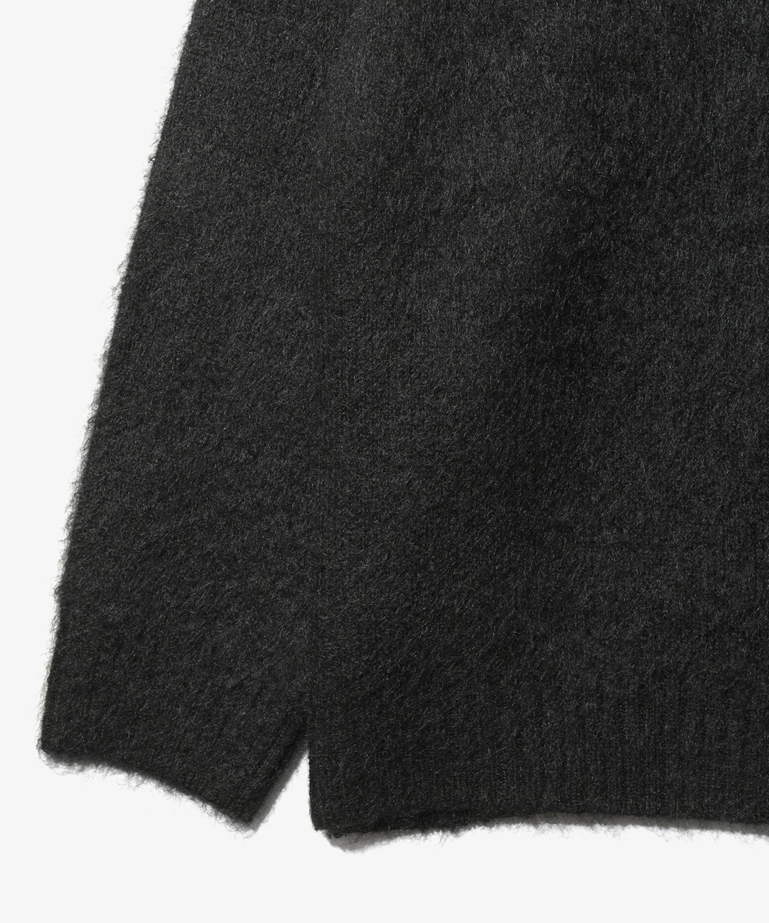 Mohair Crew Neck Cardigan - Solid NEEDLES