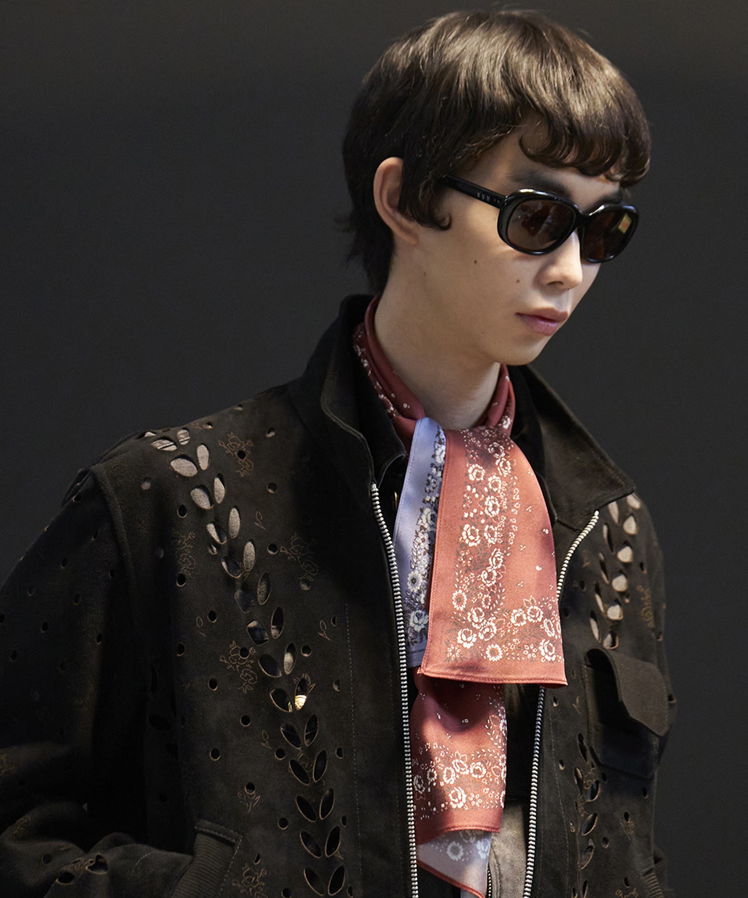 IVY HOLE LEATHER FLIGHT JACKET MASU