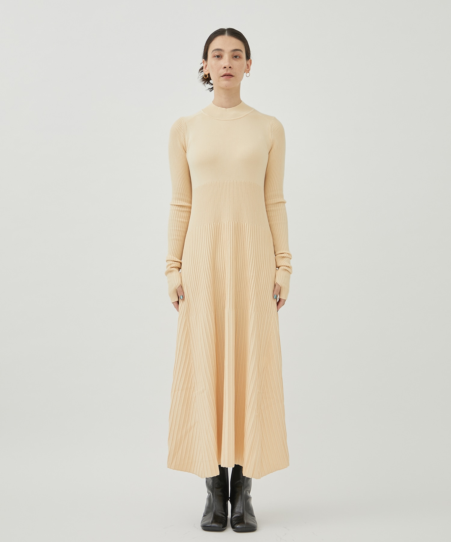 別注RIB KNIT ONEPIECE WRAPINKNOT