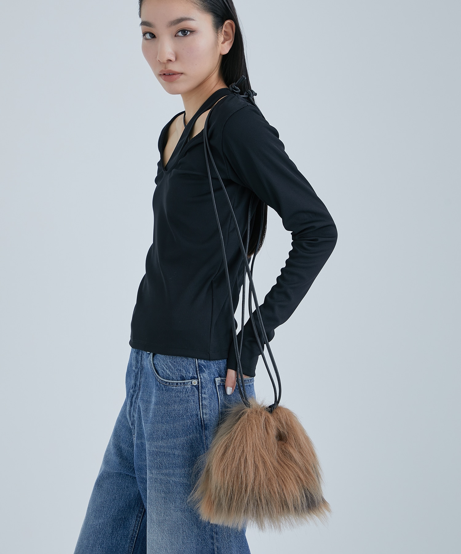 Vegan Fur Purse Bag STUDIOUS