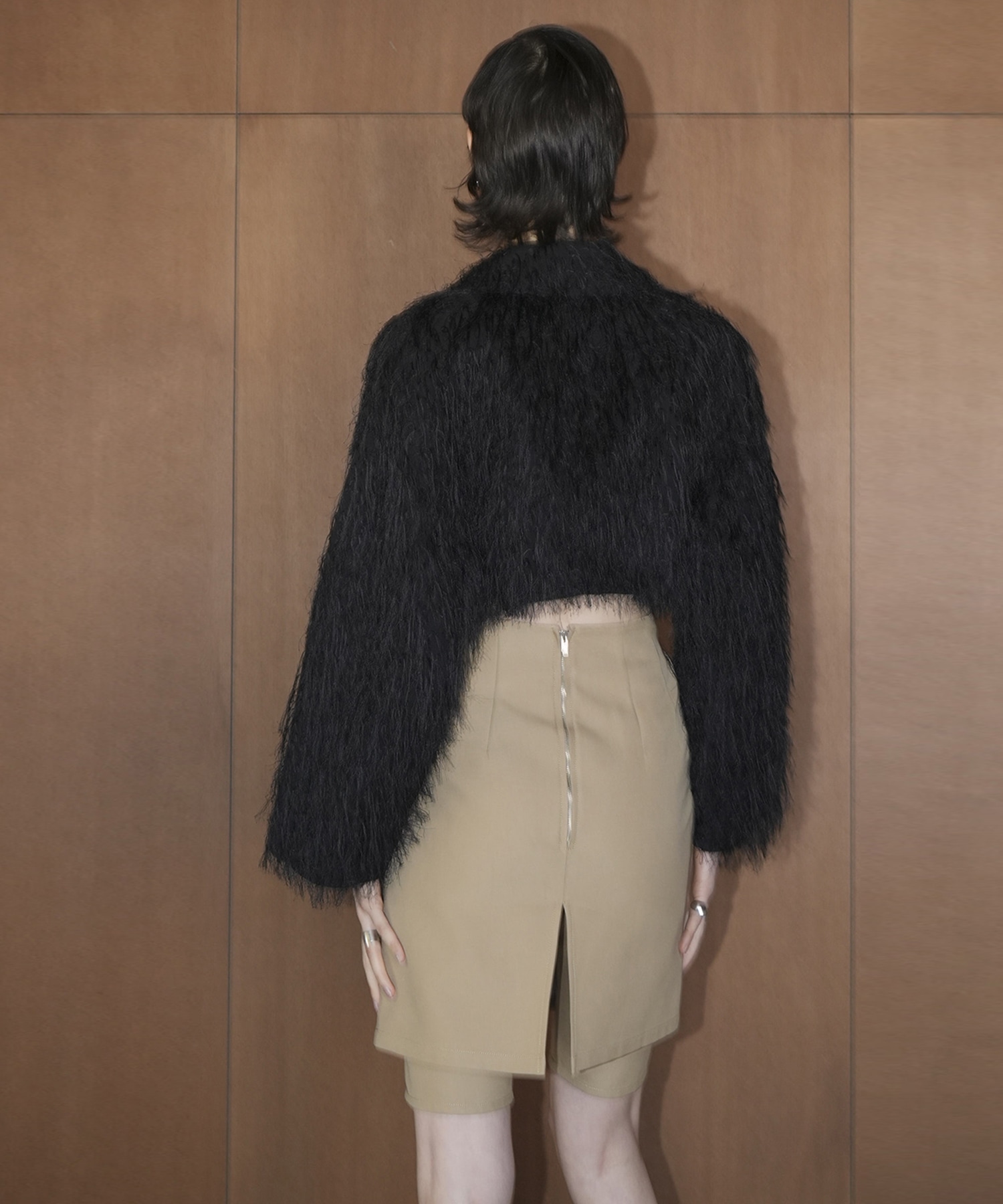 FRINGE SHORT JACKET CLANE