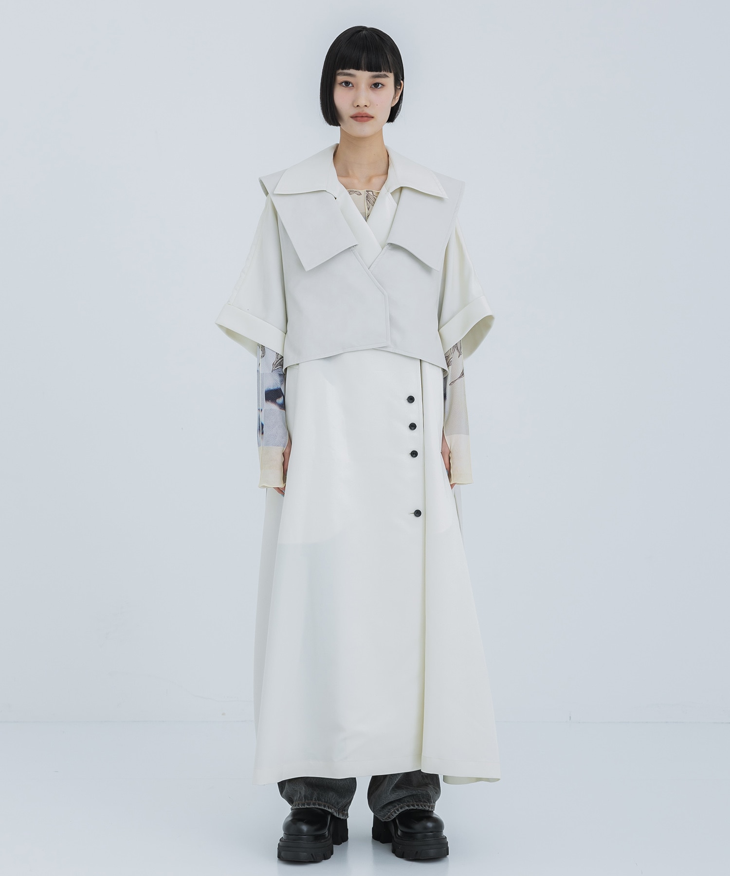TRENCH MULTI WAY LONG VEST AMERI