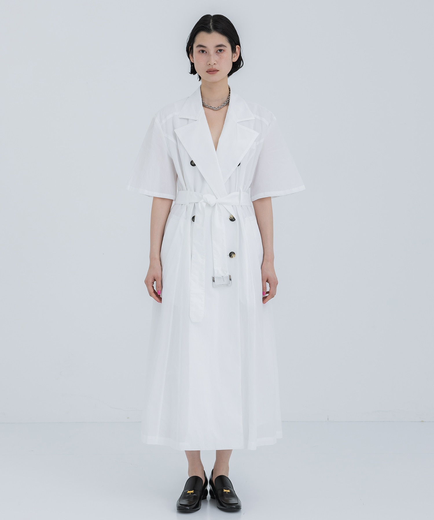 Leila trench dress WH AKIRANAKA
