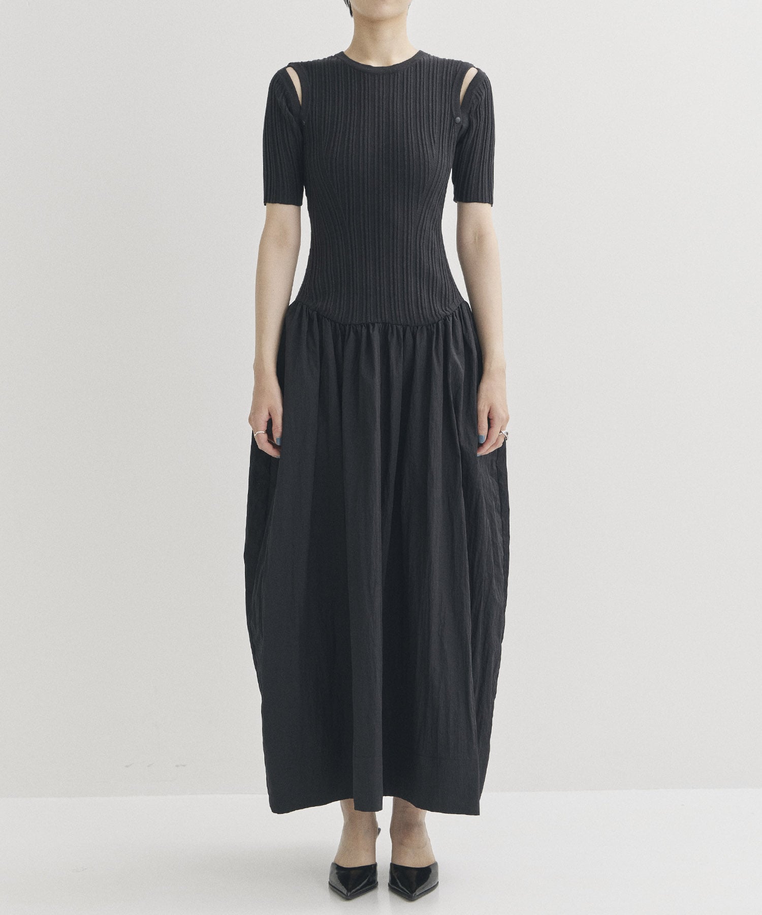 2way Sleeve Knit Dress STUDIOUS