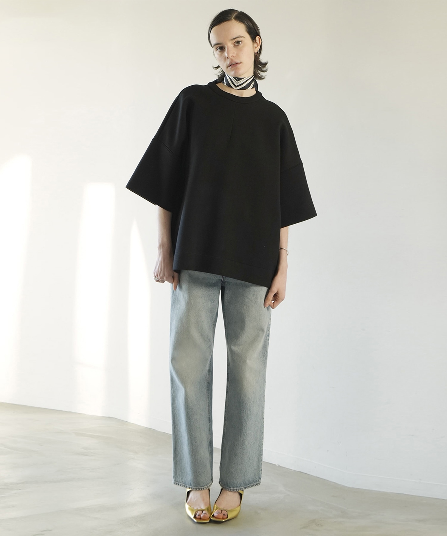 BULKY LINE HALF SLEEVE TOPS CLANE