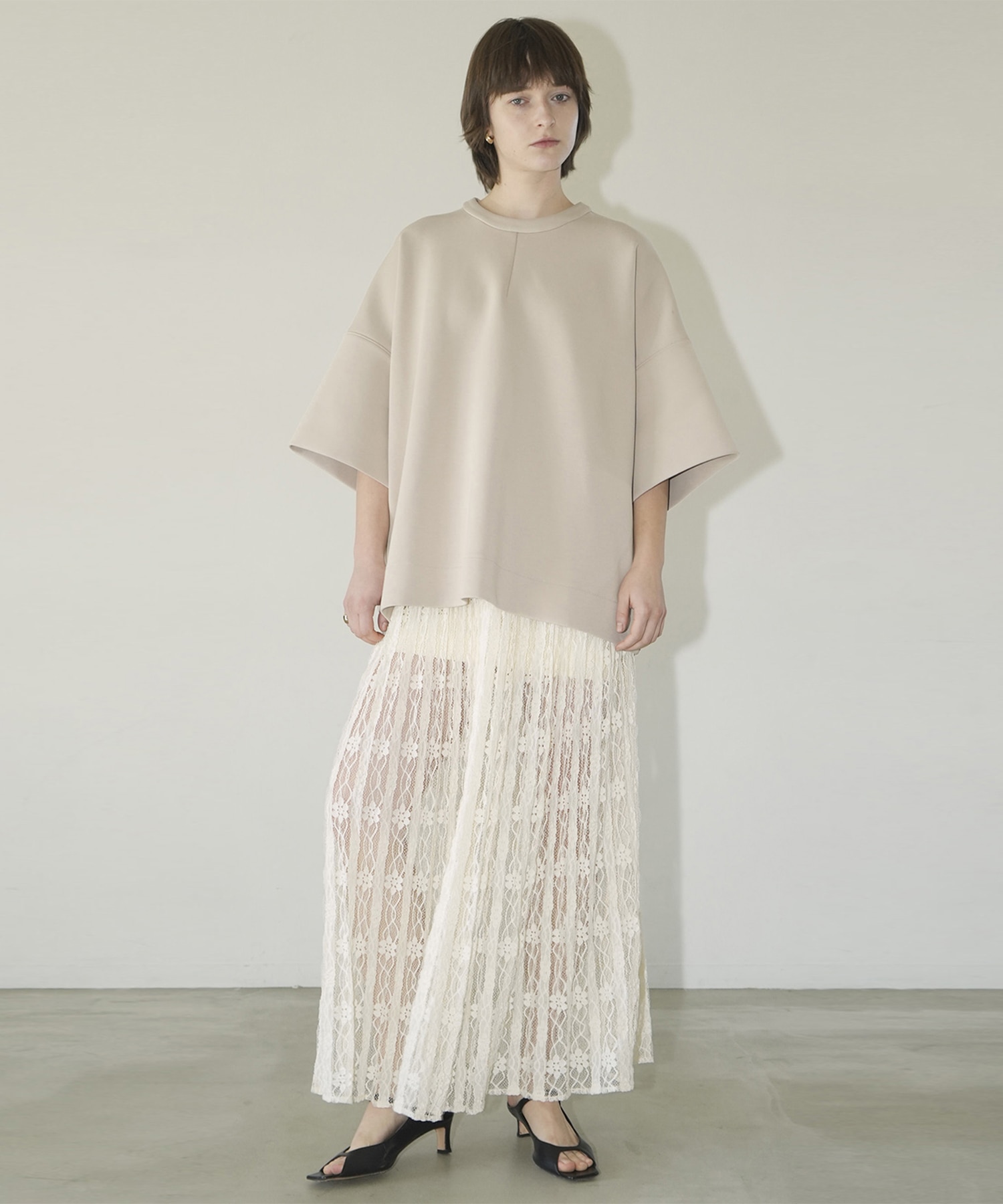 BULKY LINE HALF SLEEVE TOPS CLANE