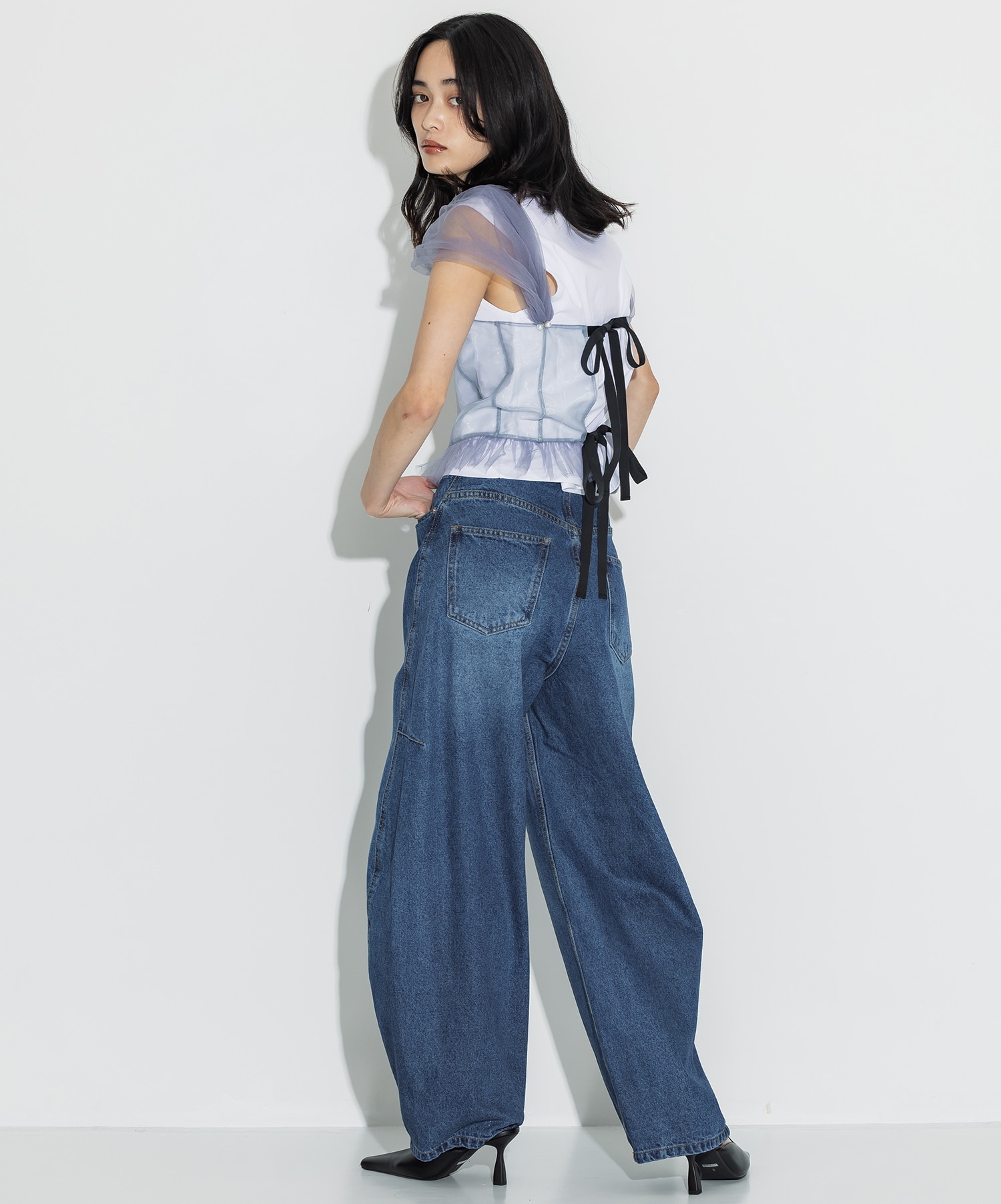 別注Tulle Corsert T-shirt VIVIANO