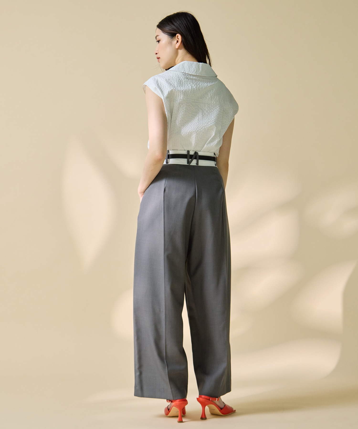 Asymmetric Front Trousers STUDIOUS