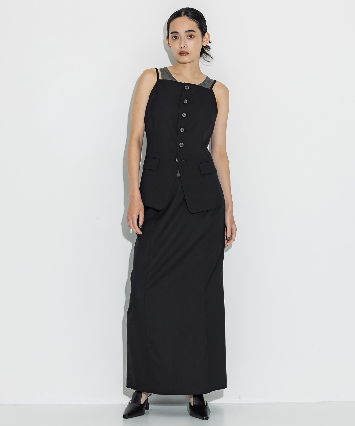 Side Vents Pencil Skirt 