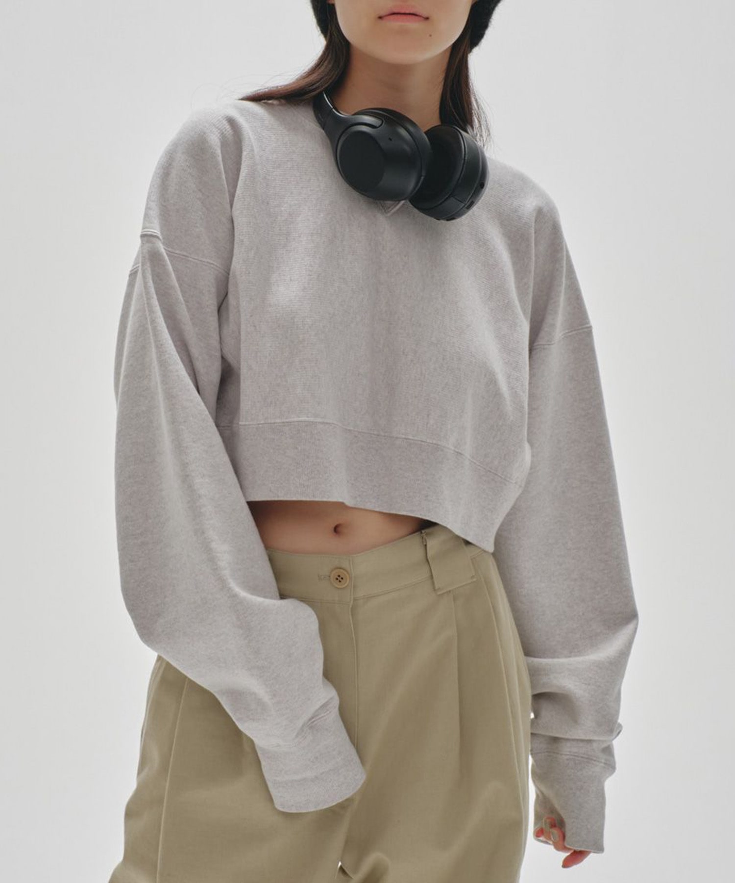 Cropped Sweat Pullover TODAYFUL