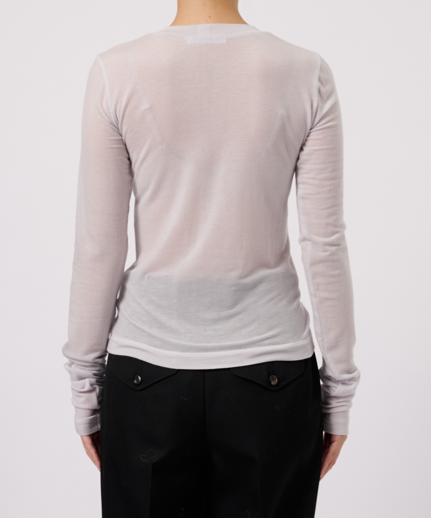 別注TENCEL CASHMERE LONG SLEEVE KNIT CINOH