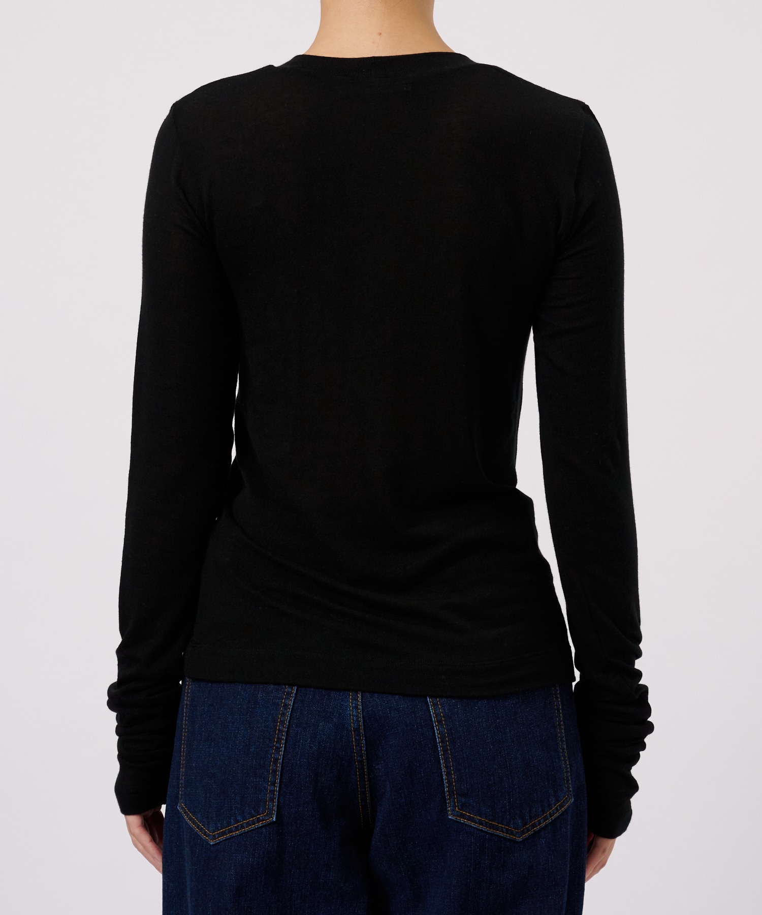 別注TENCEL CASHMERE LONG SLEEVE KNIT CINOH