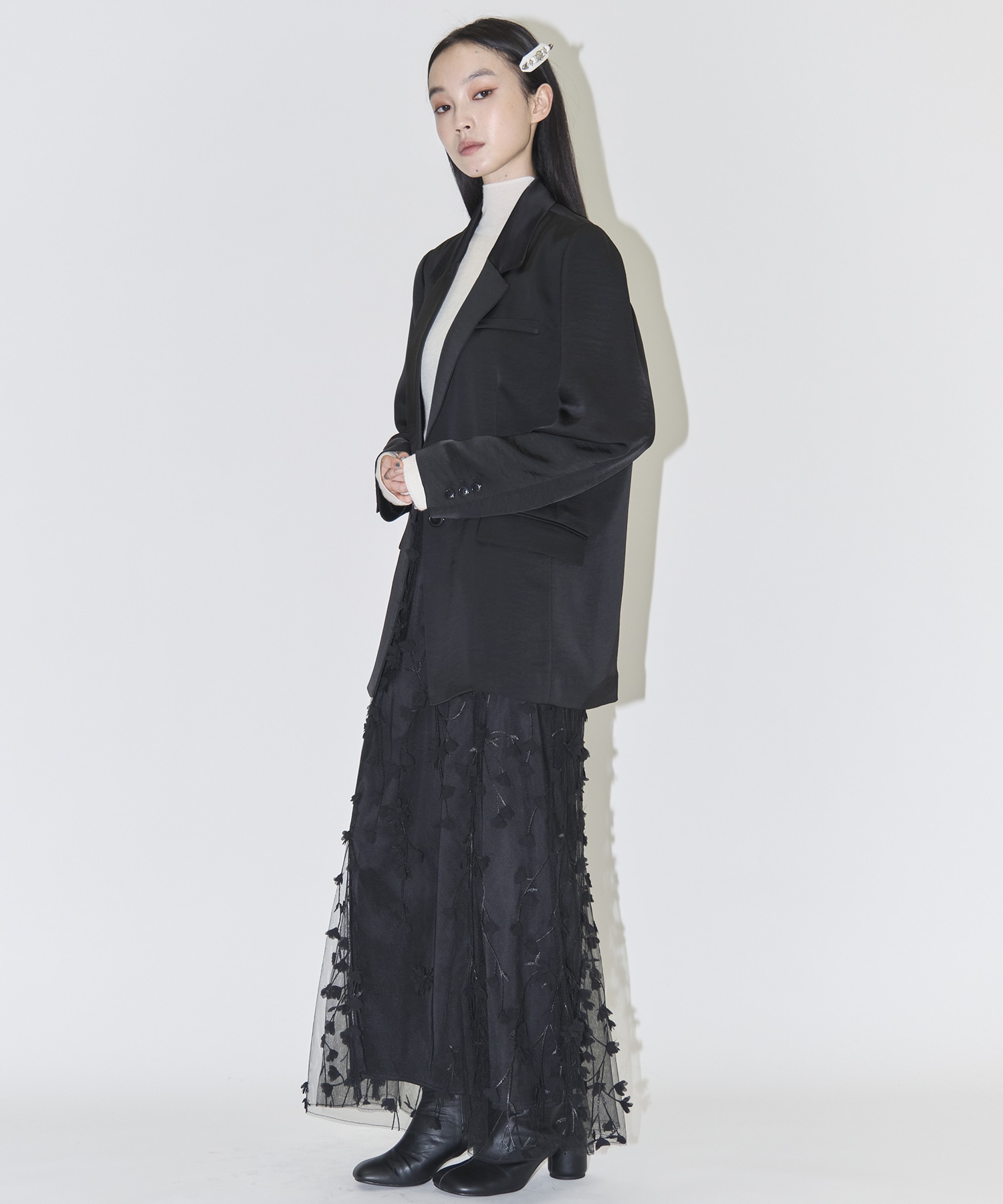 別注3D FLOWER LAYERED SKIRT AMERI