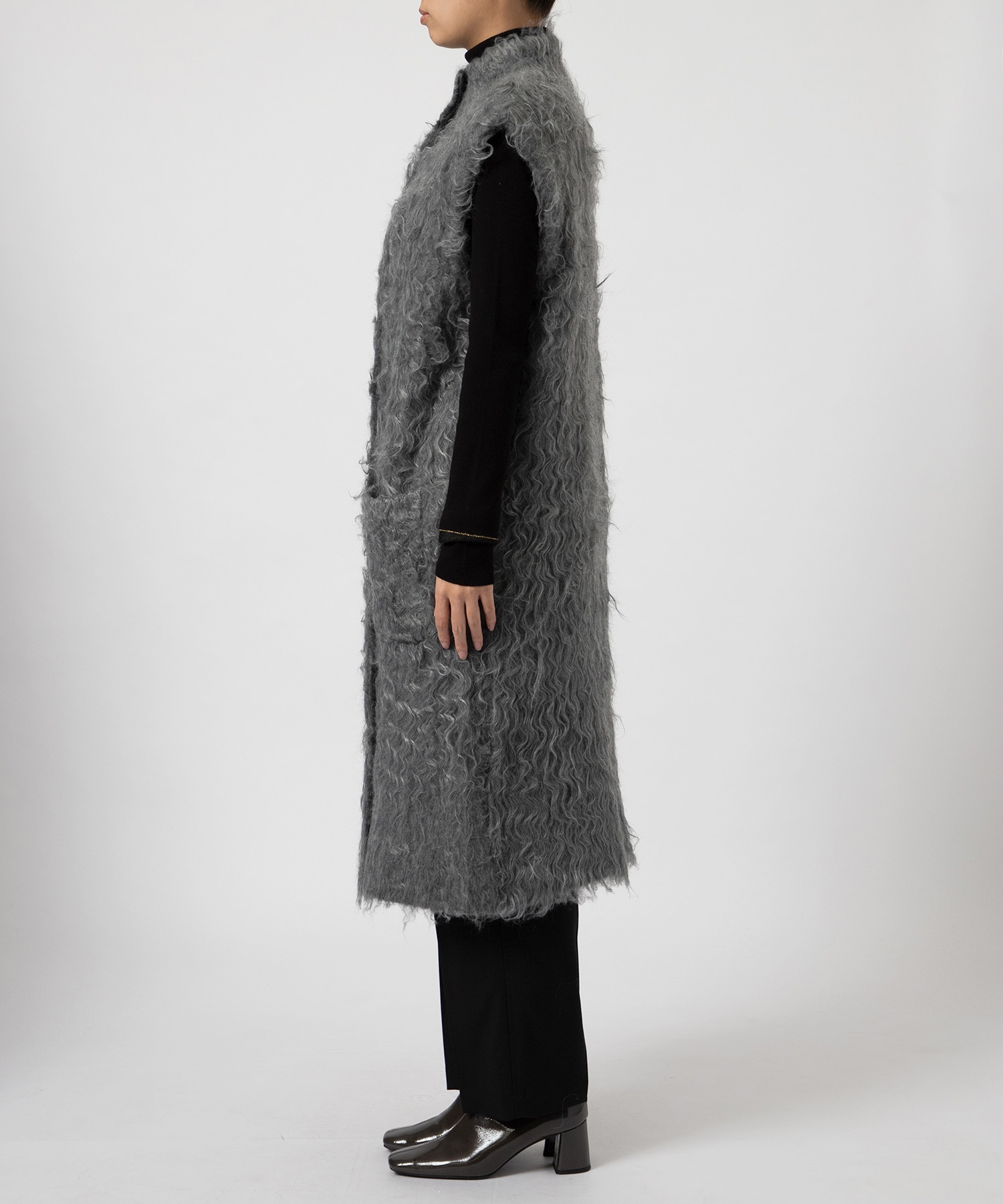 SUPER BRUSHED LONG VEST AMERI