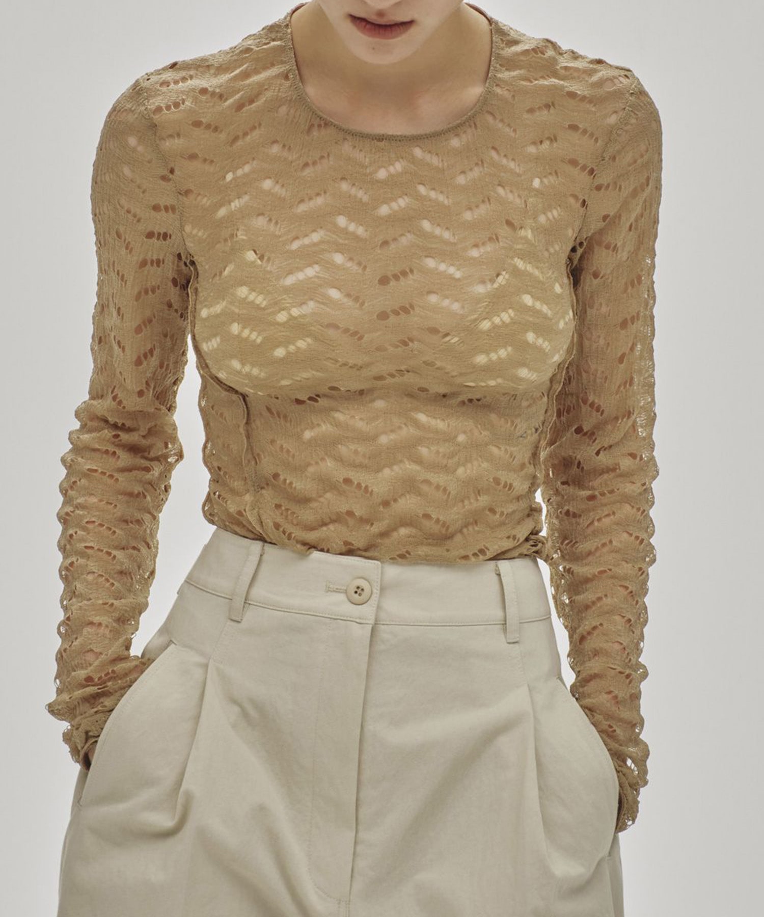 Jacquard Long T-shirts TODAYFUL