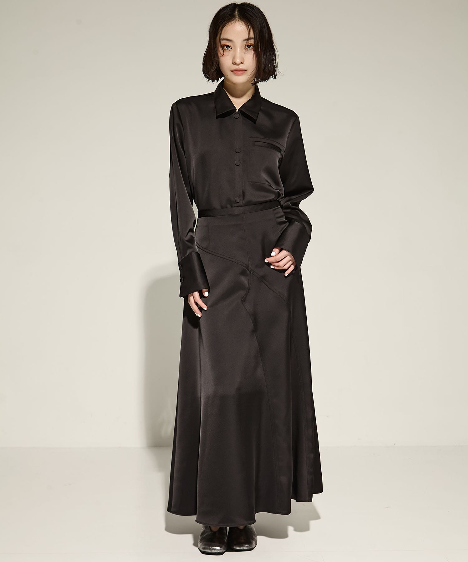 Stretch Satin Skirt STUDIOUS