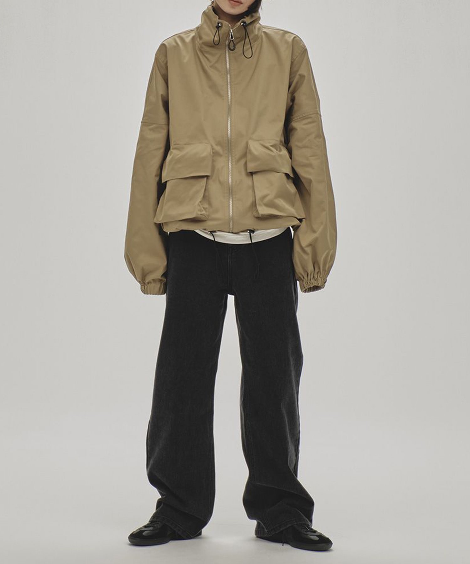 Standcollar Zip Blouson TODAYFUL