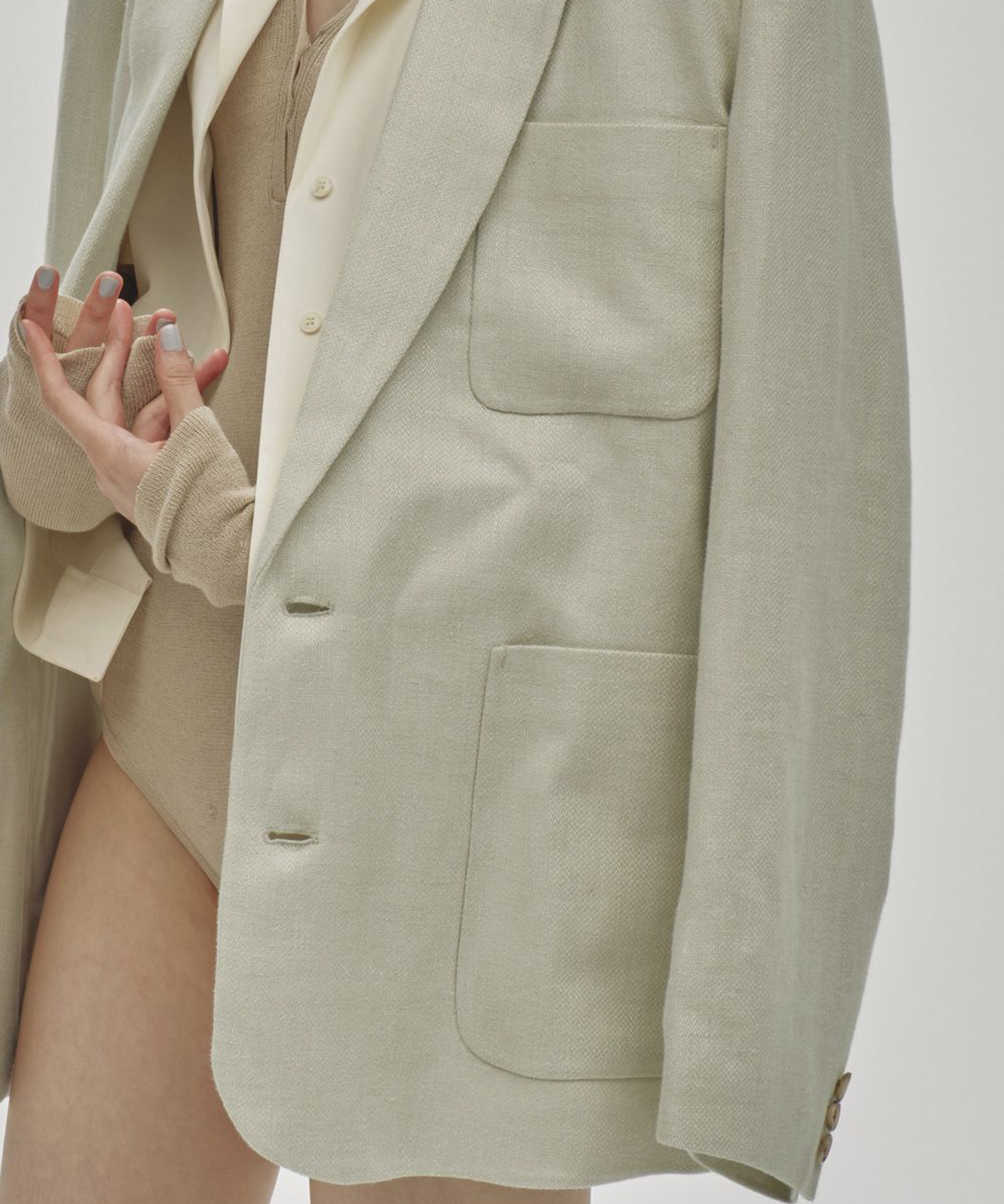 Boyfriend Linen Jacket TODAYFUL