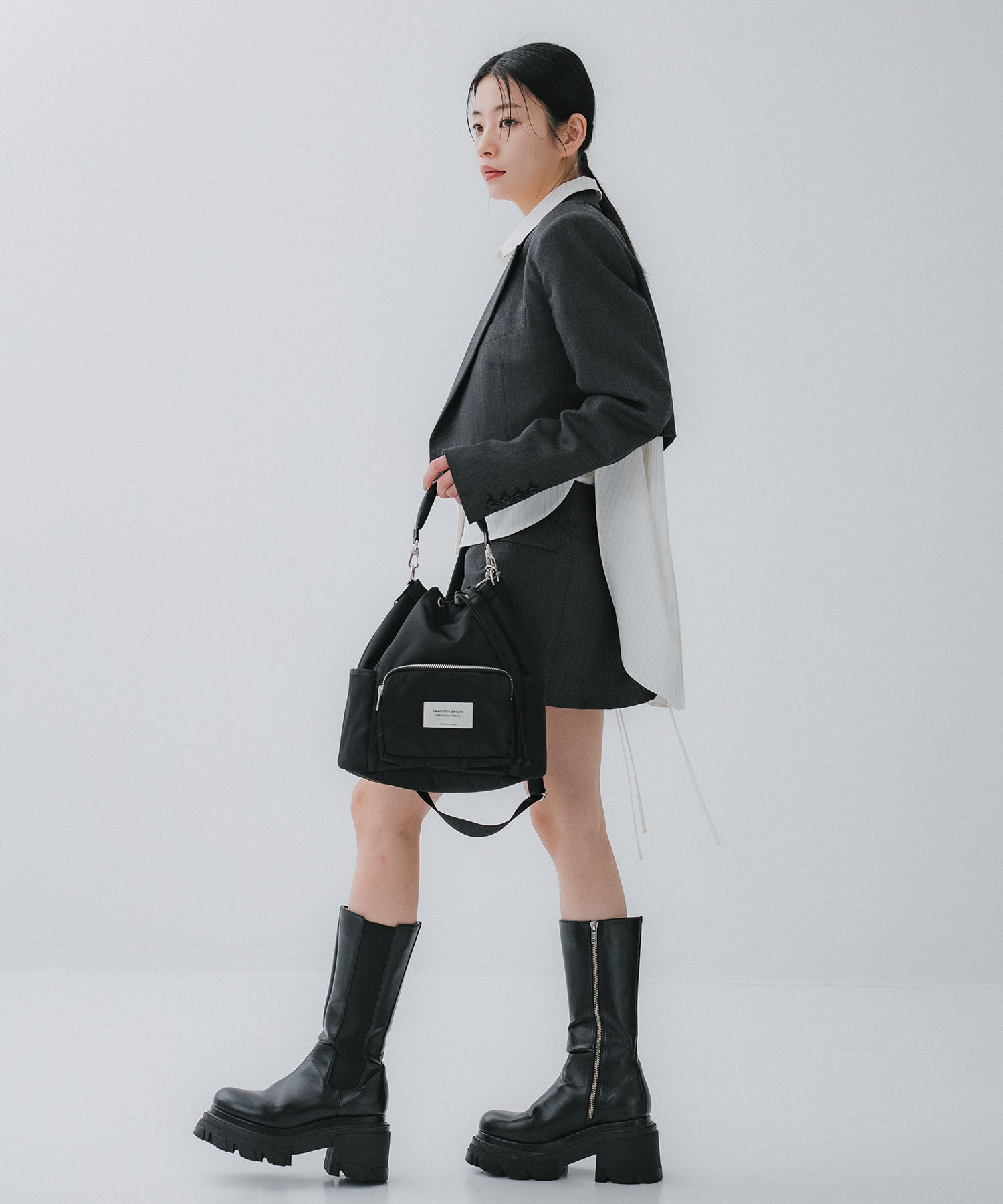 別注ナイロン巾着バッグ beautiful people