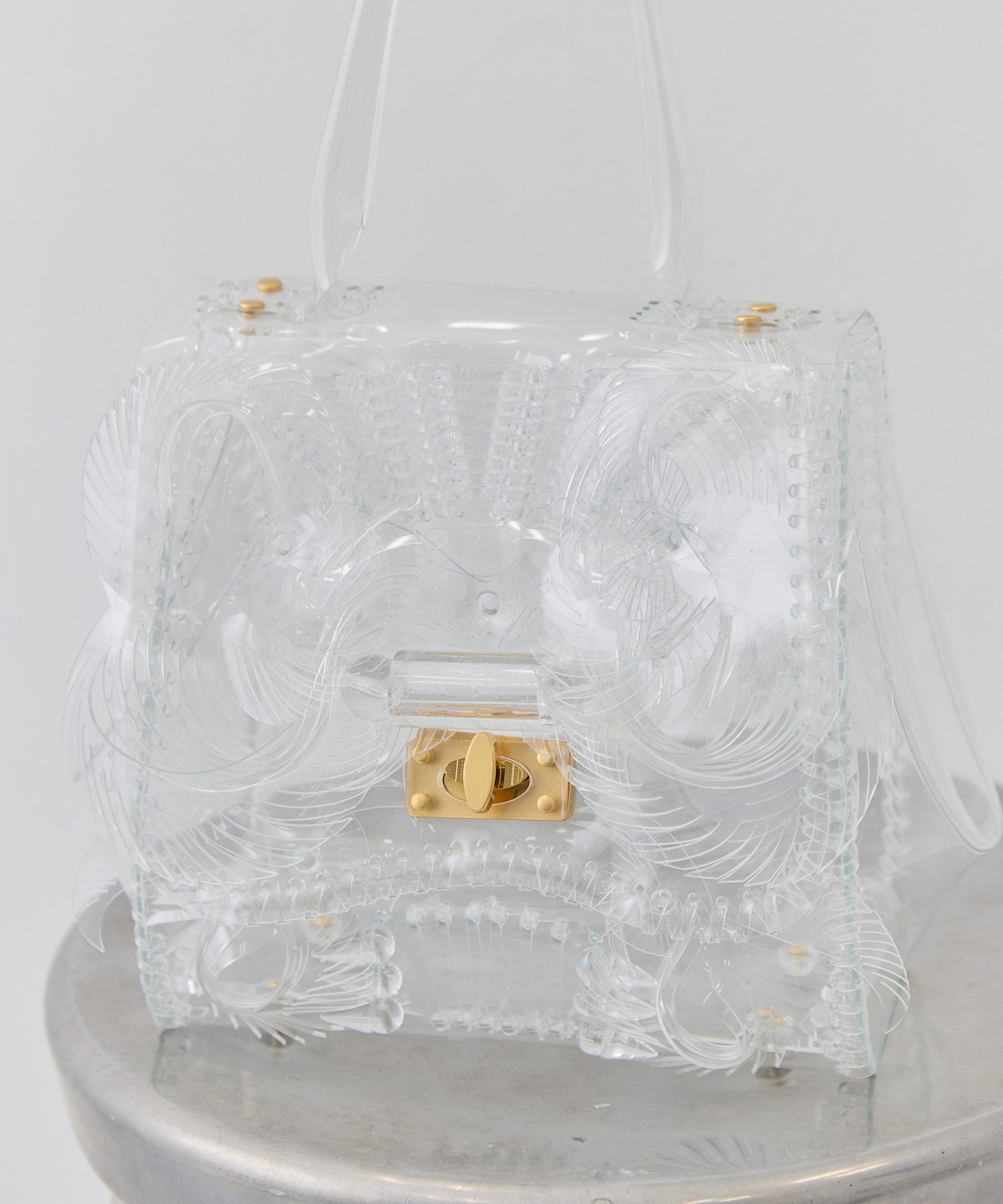 Transparent Sculptural Handbag Mame Kurogouchi