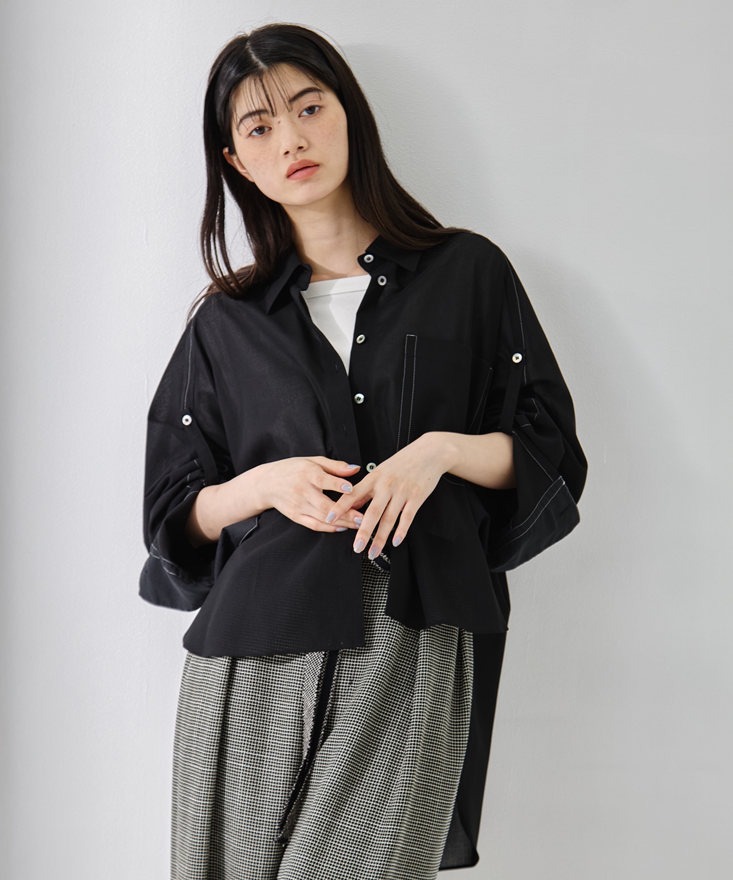 Matte Sheer Over Shirt STUDIOUS