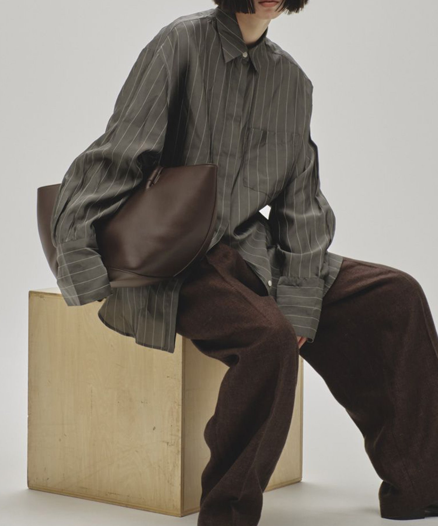 Stripe Silky Shirts TODAYFUL