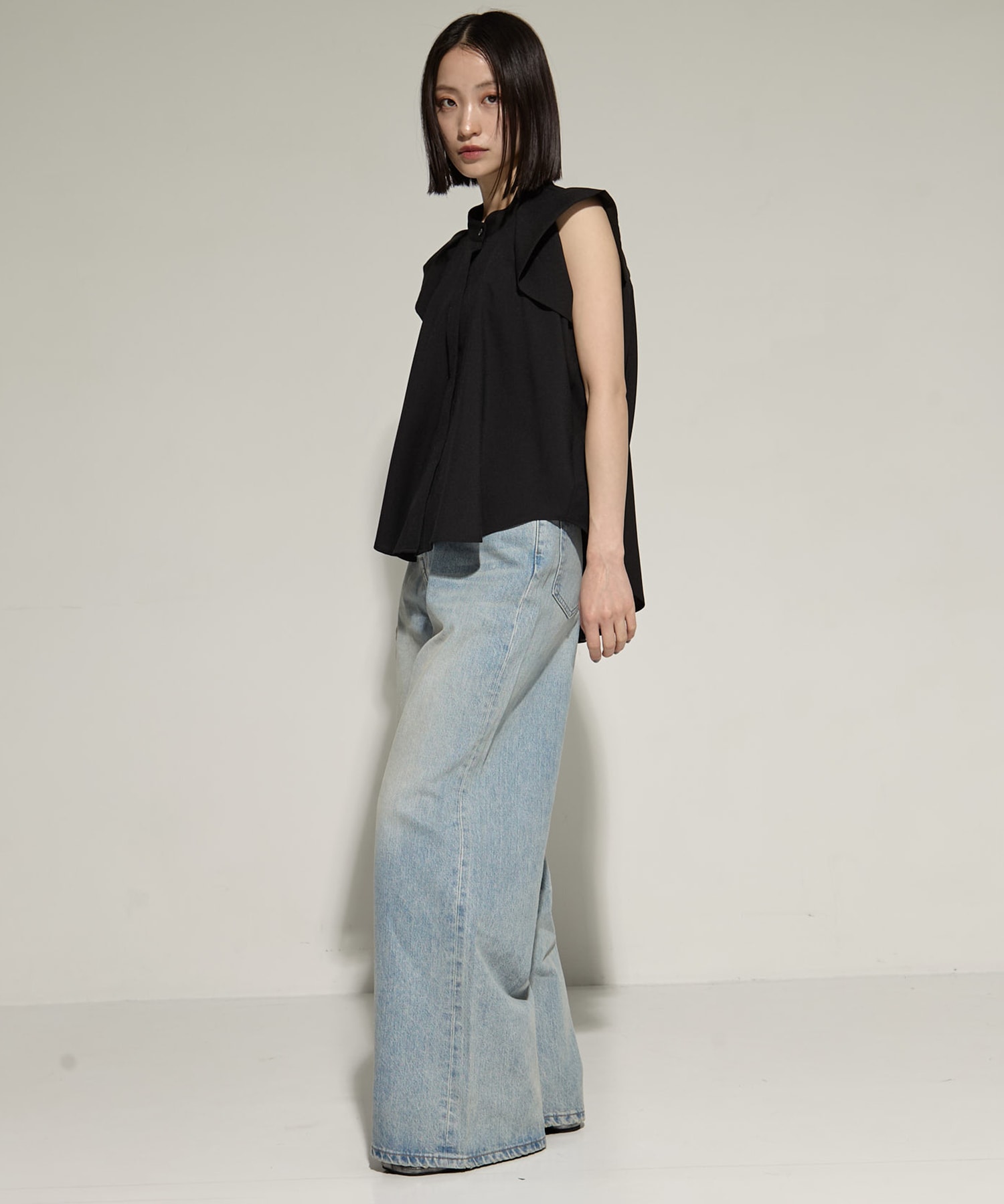 French Sleeve Drape Shirt STUDIOUS