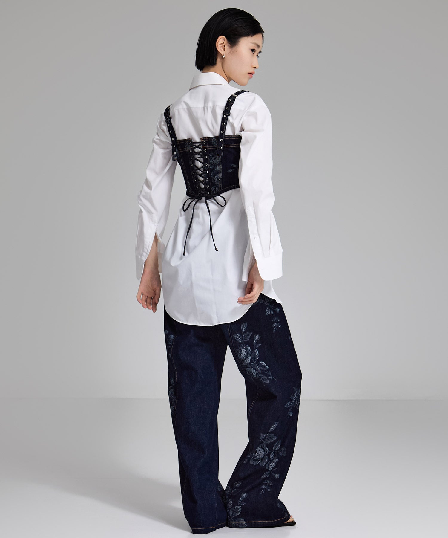 別注ROSE DENIM BUSTIER FETICO