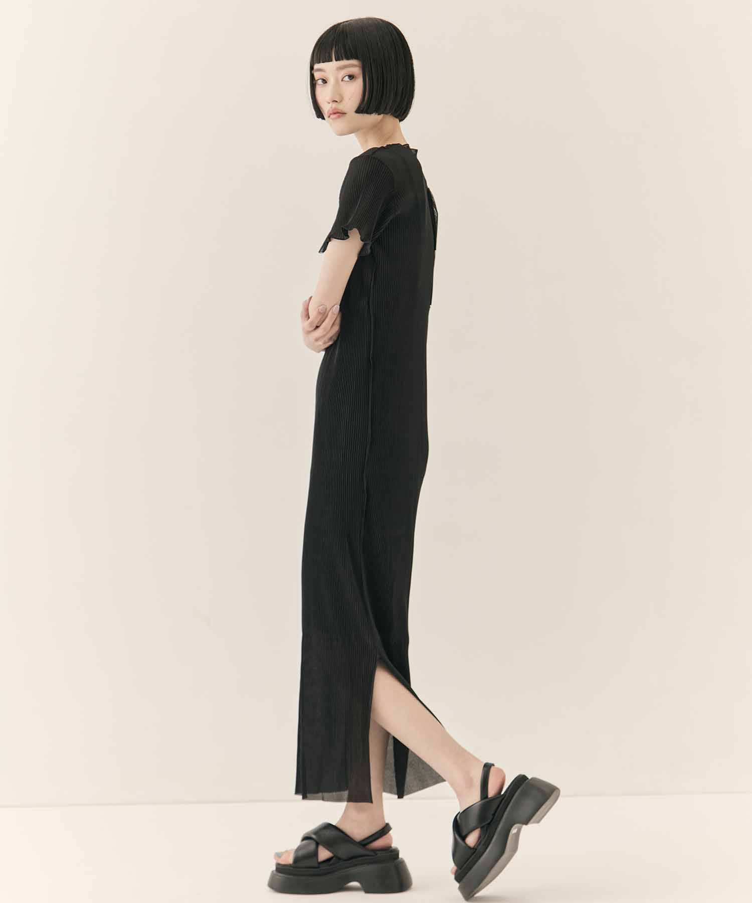 別注SHEER LAYERED SHORT SLEEVE DRESS kotohayokozawa