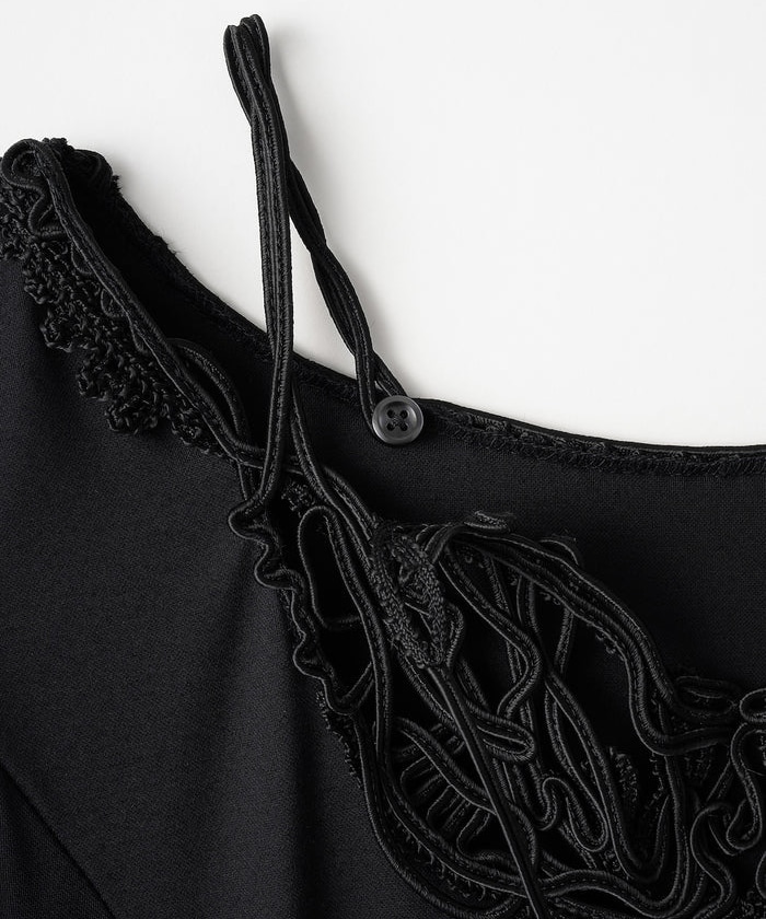 Vine embroidered jersey dress MURRAL