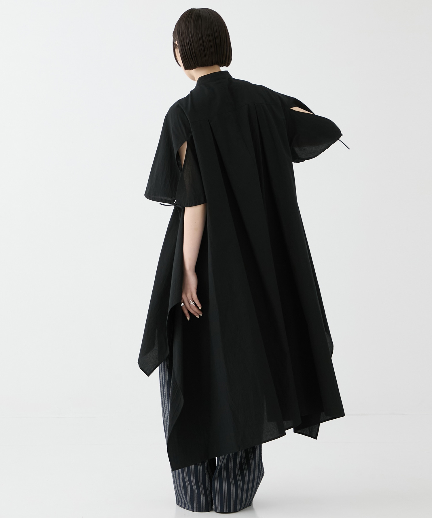 別注Coボイルサッカーケープスリーブシャツ FEMMENT