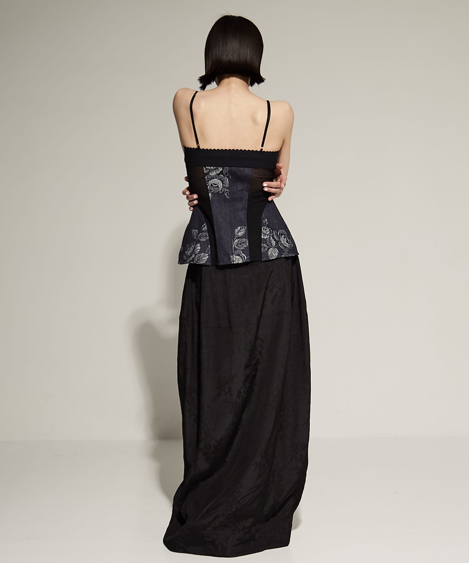 ROSE DENIM BUSTIER FETICO