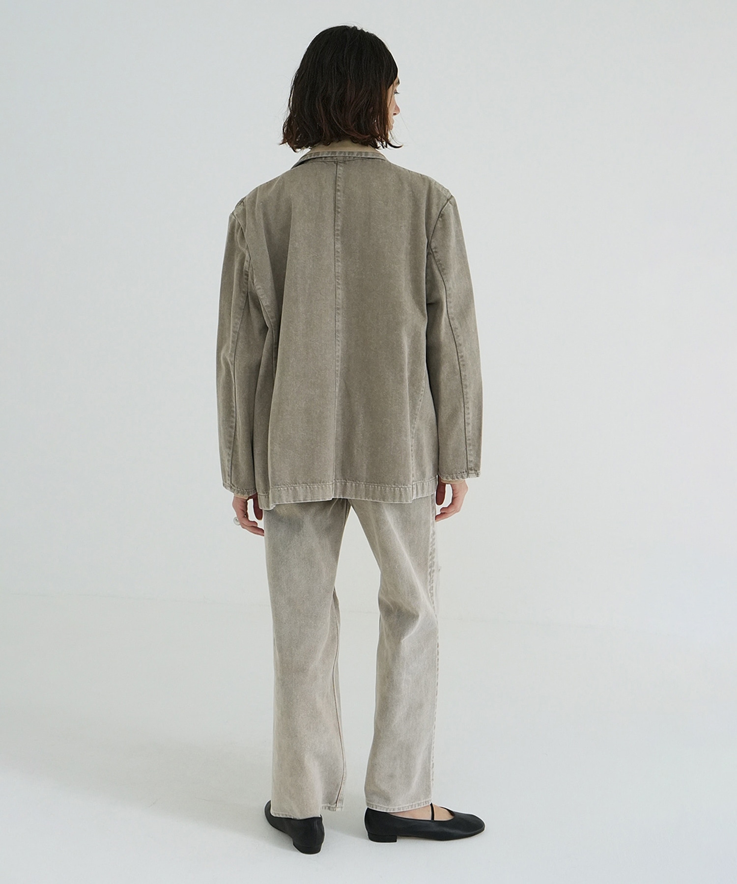 SLASH CUT DENIM PANTS CLANE