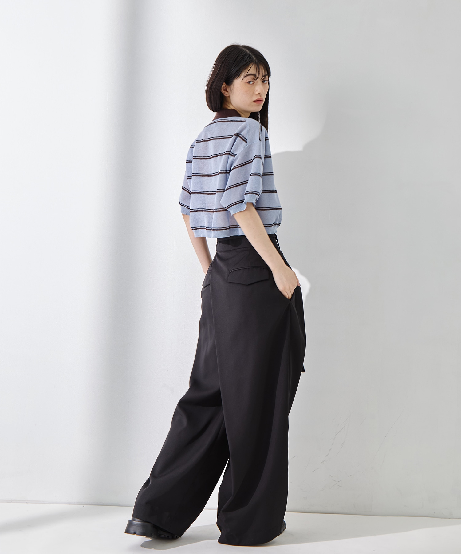 Back Asymmetry Chino Pants STUDIOUS