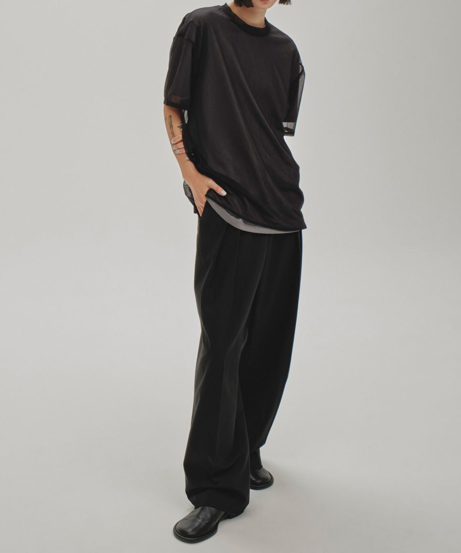 Twill Wide Trousers TODAYFUL