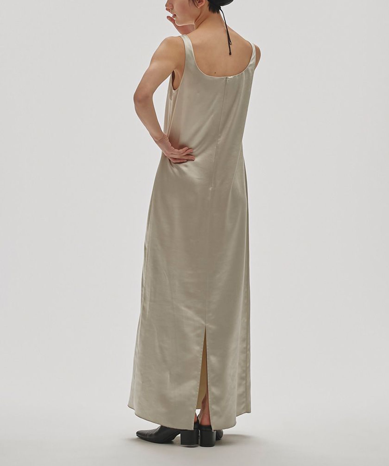 Squareneck Satin Dress TODAYFUL