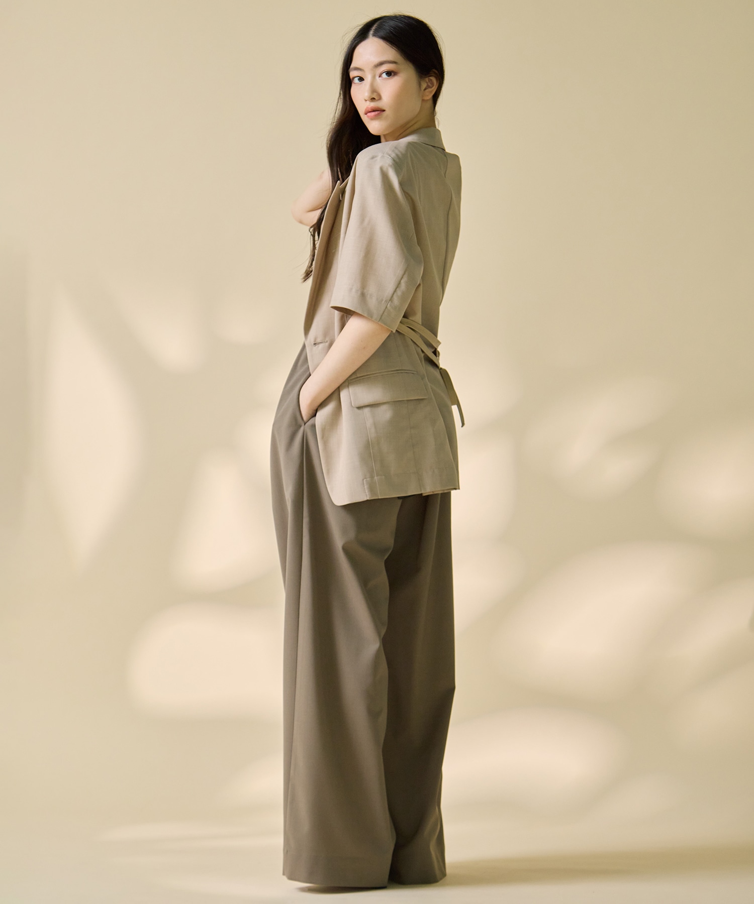 Half Sleeve Summer Wool Jacket STUDIOUS