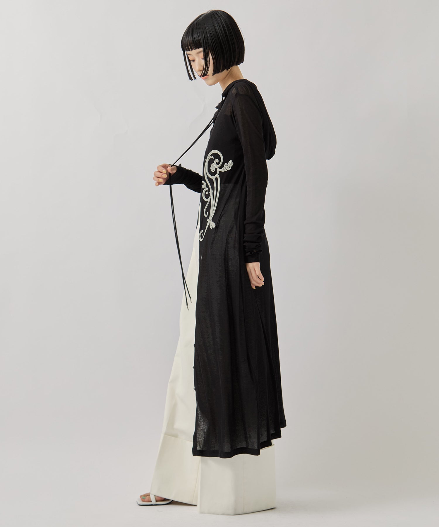別注 iron embroidery cotton sheer onpiec tanakadaisuke