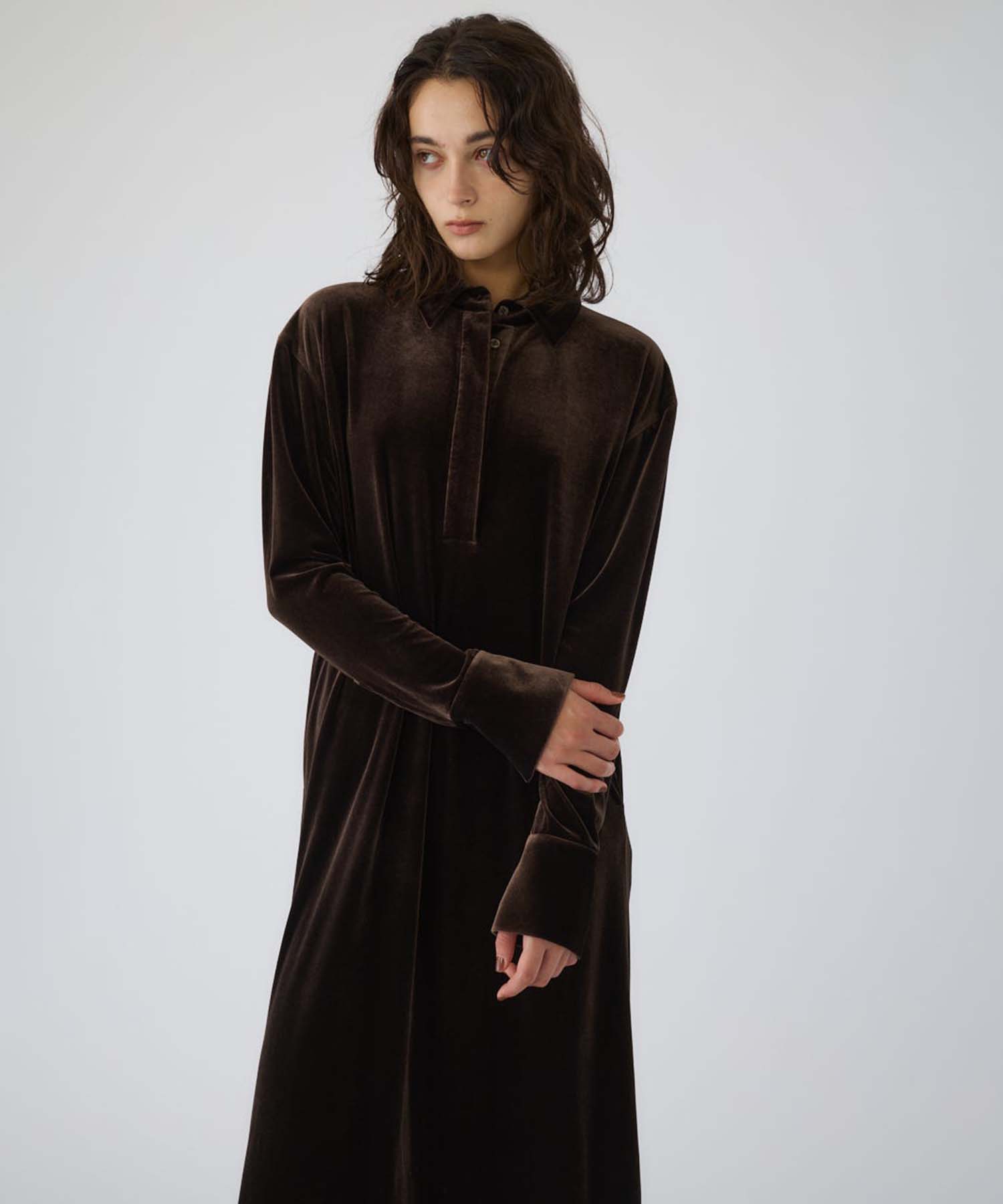 Velour shirt dress RIM.ARK