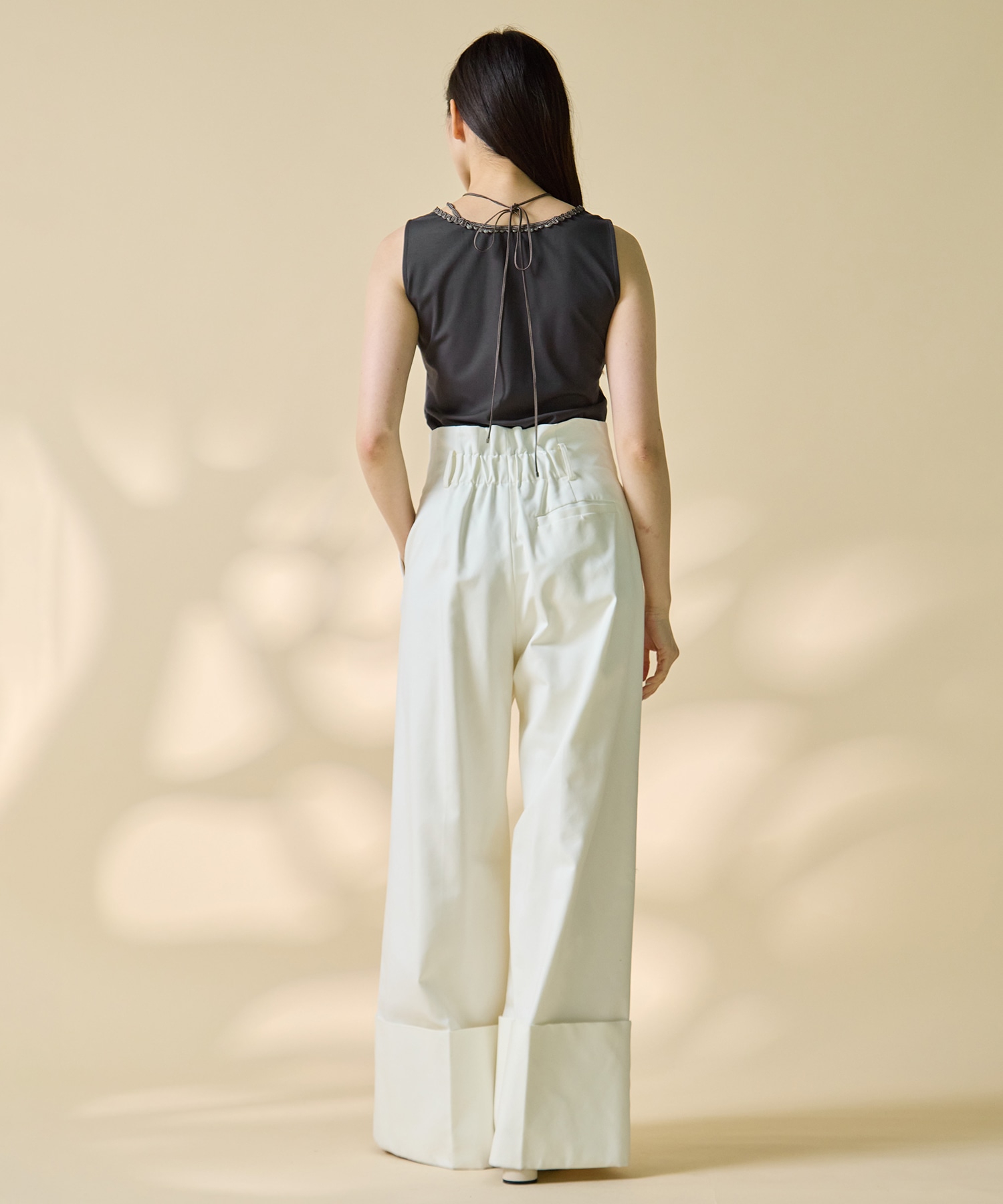 Wide Double Hem Trousers STUDIOUS