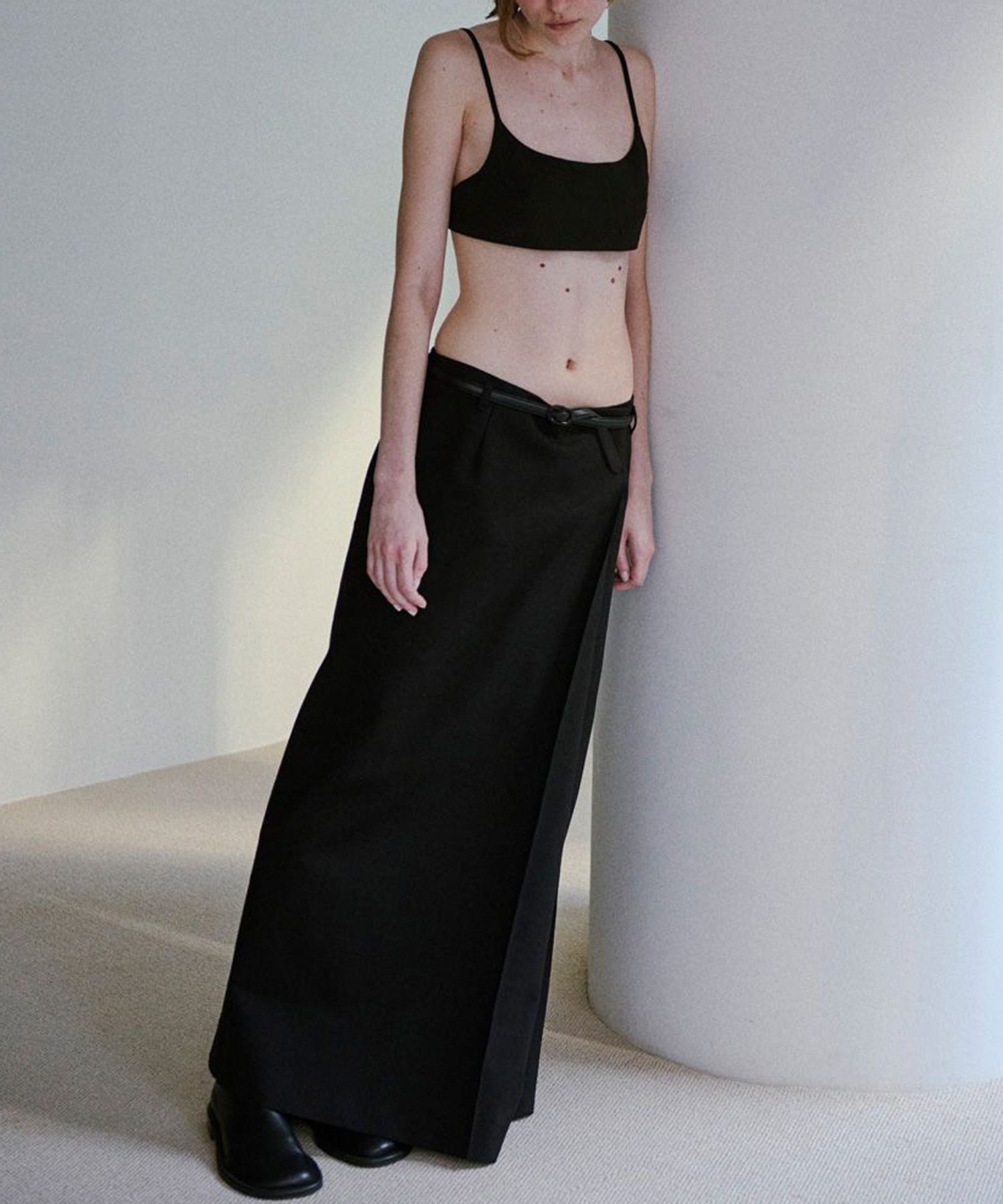 Twill Wrap Skirt TODAYFUL