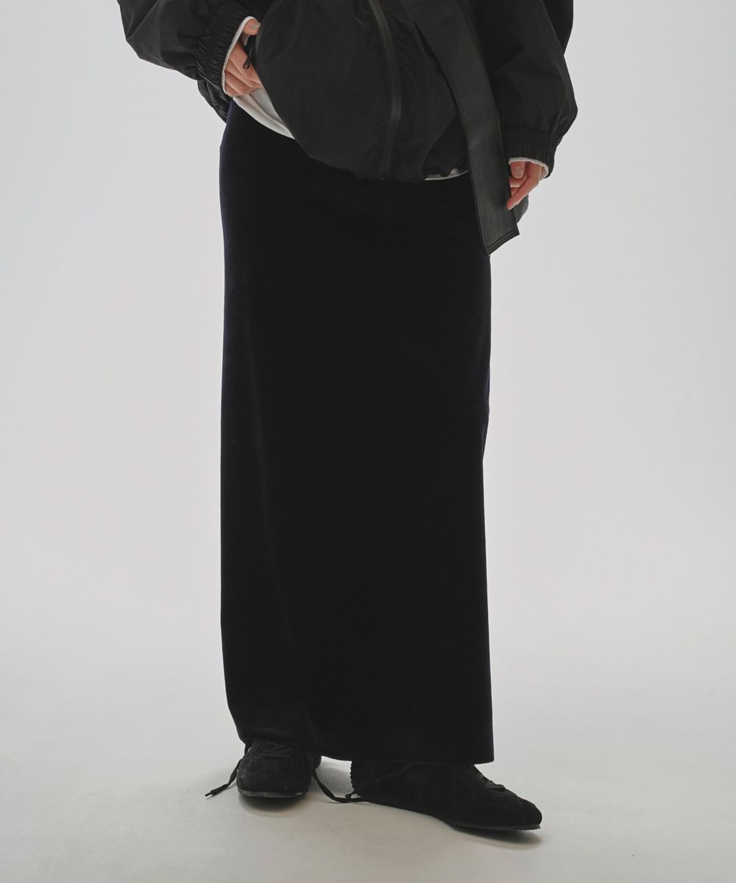 Pencil Velour Skirt TODAYFUL