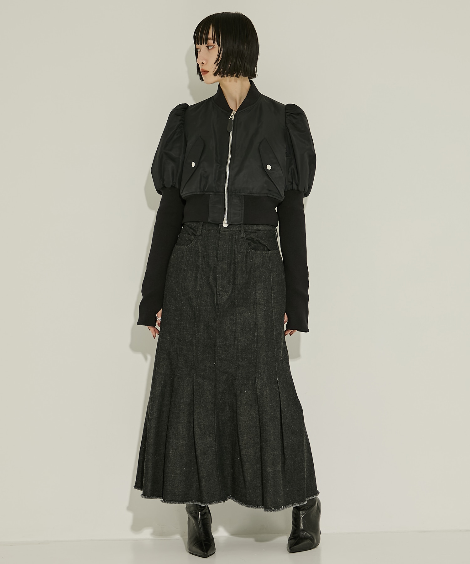 NYLON BOLERO BOMBER JACKET JOHN LAWRENCE SULLIVAN
