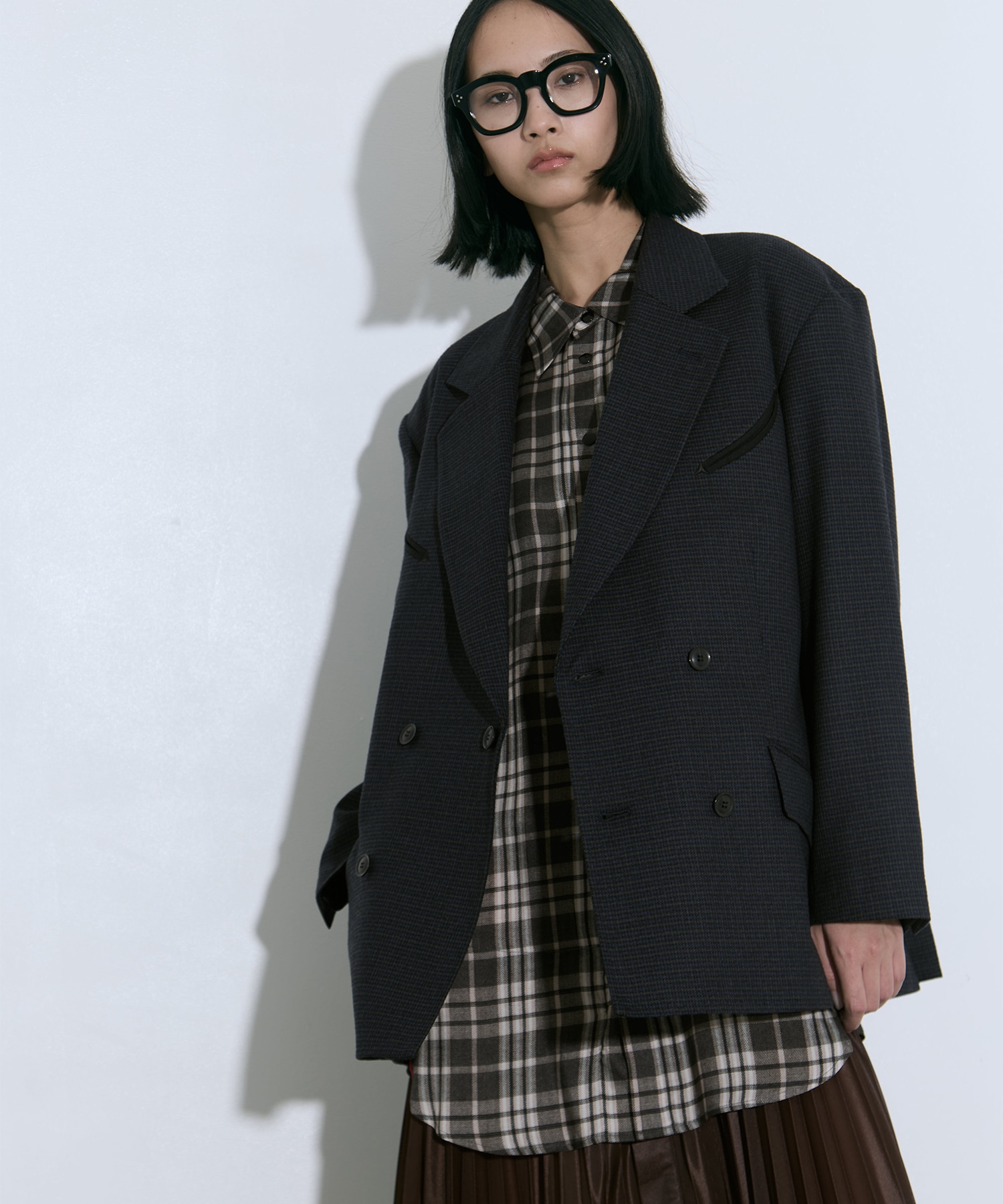 Wool check jacket TOGA