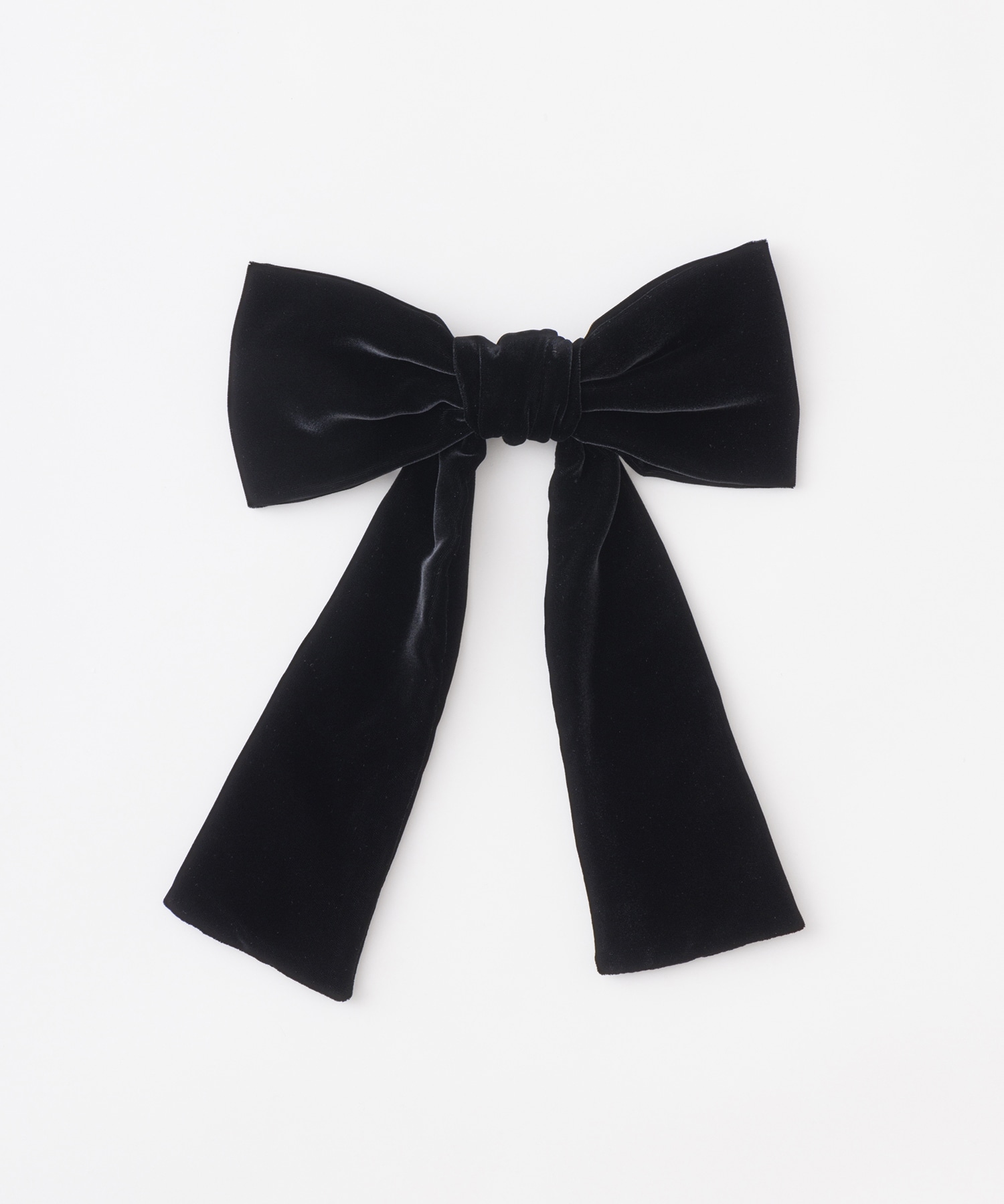 VELVET BOW HAIR CLIP FETICO